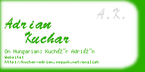 adrian kuchar business card